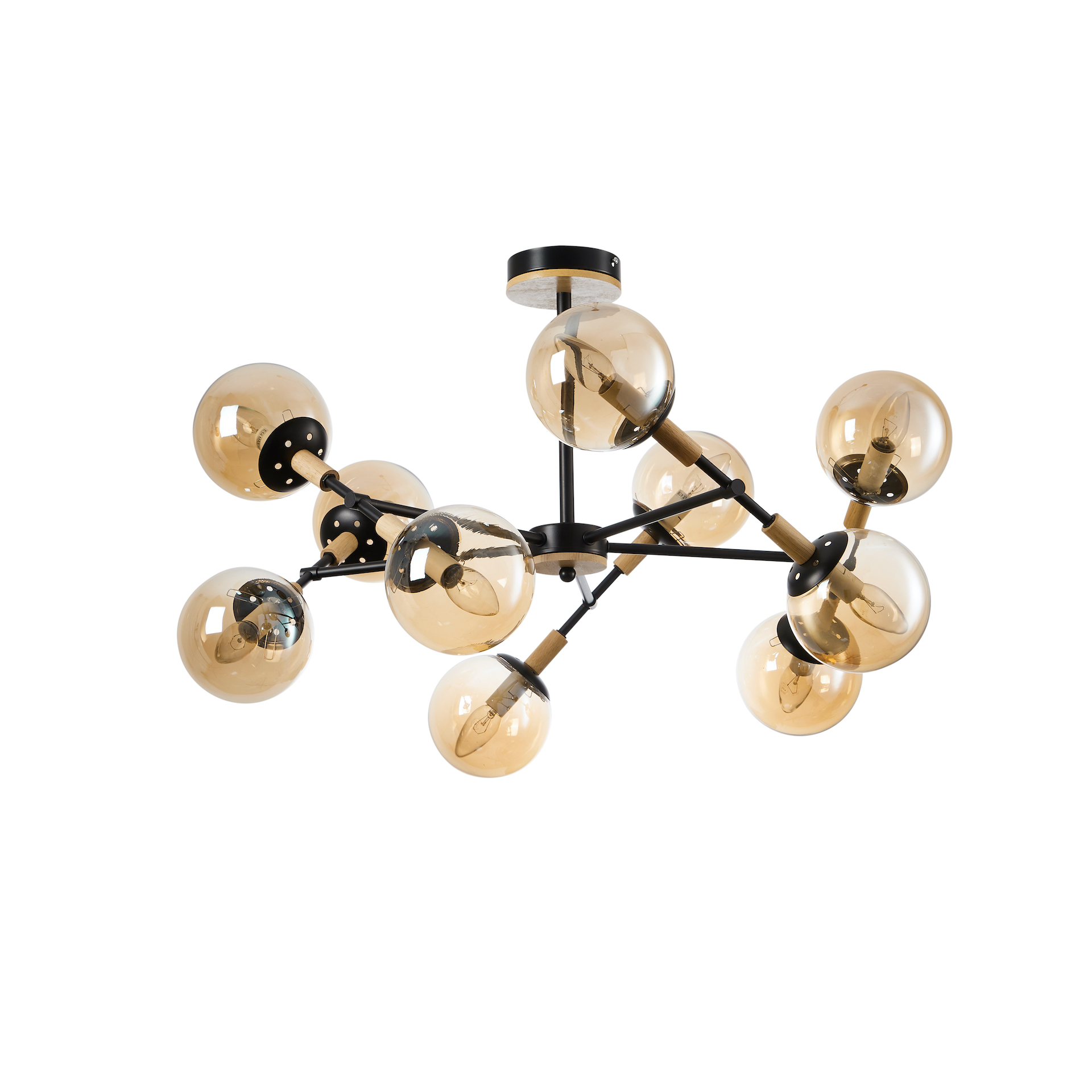 Metal & Glass Globe Light Fixtures – Elegant Lighting with a Modern Edge - Imagen 14
