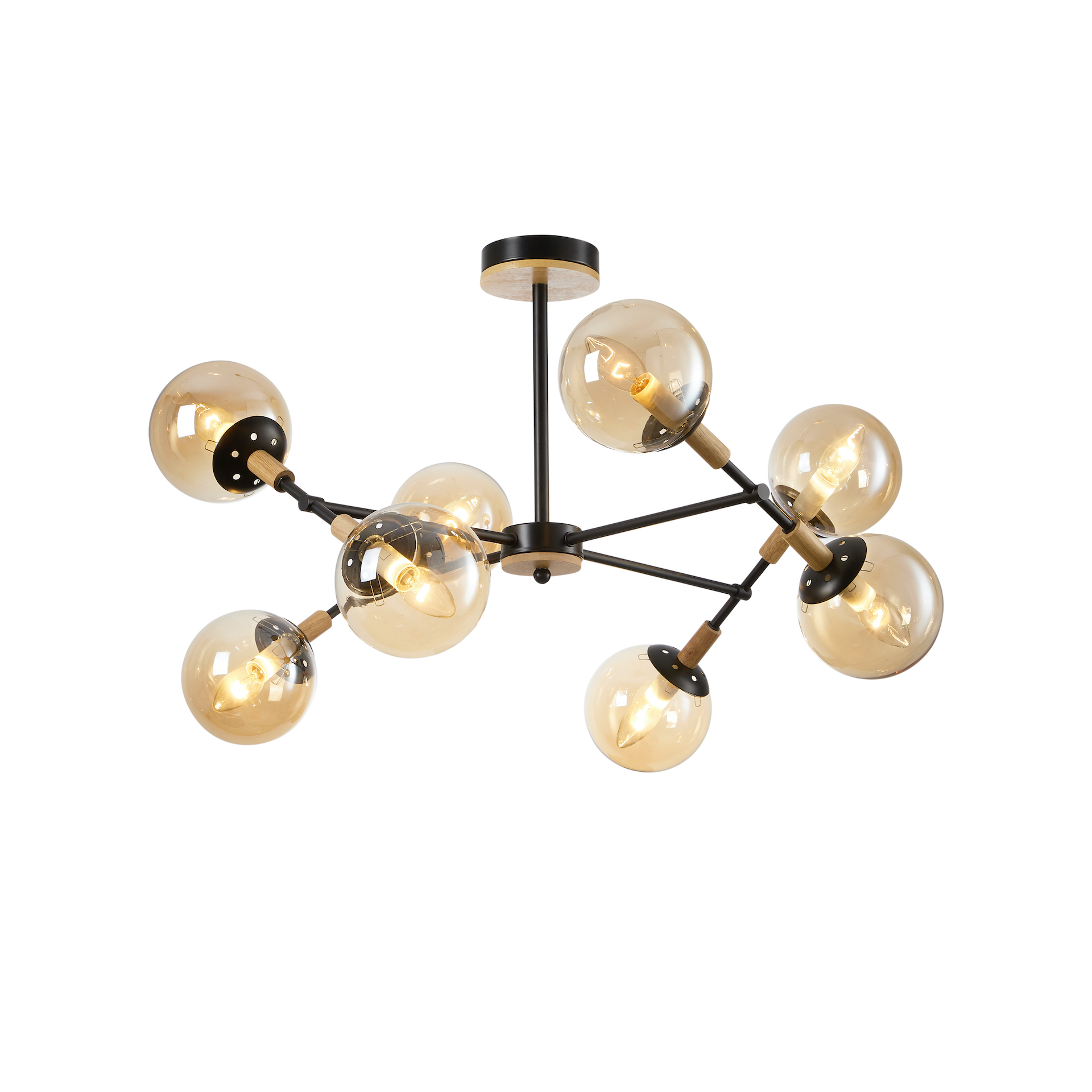 Metal & Glass Globe Light Fixtures – Elegant Lighting with a Modern Edge - Imagen 12