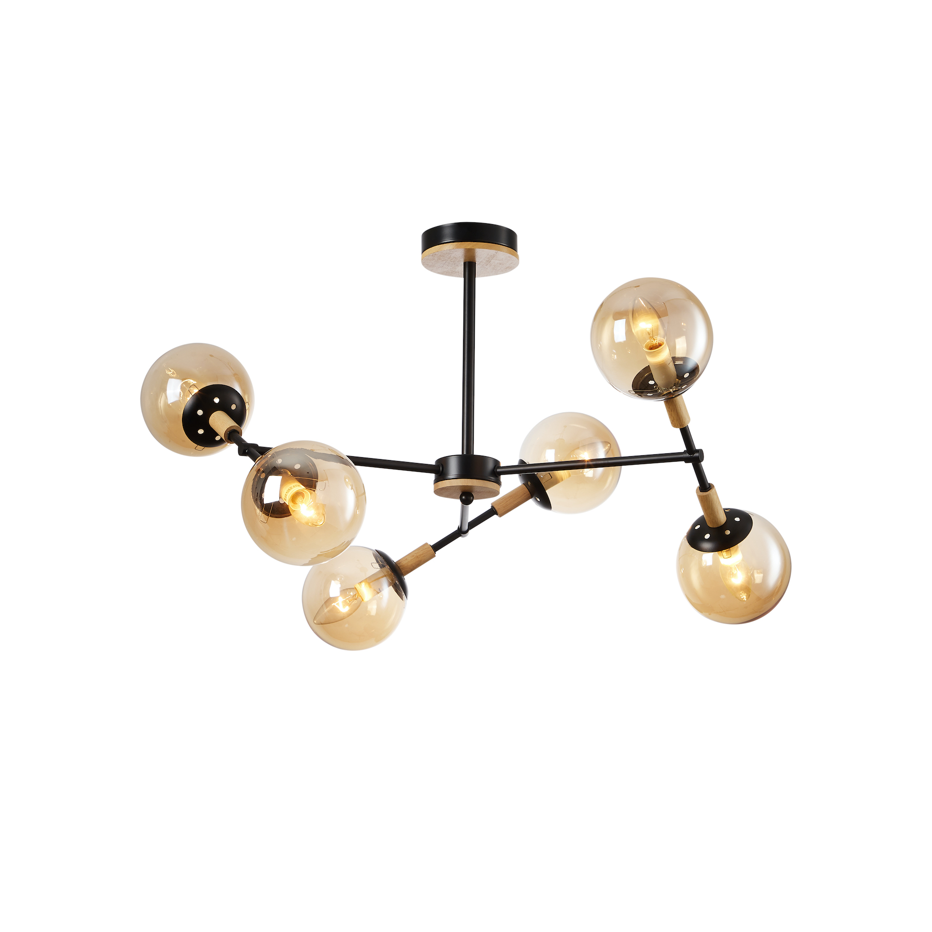 Metal & Glass Globe Light Fixtures – Elegant Lighting with a Modern Edge - Imagen 10