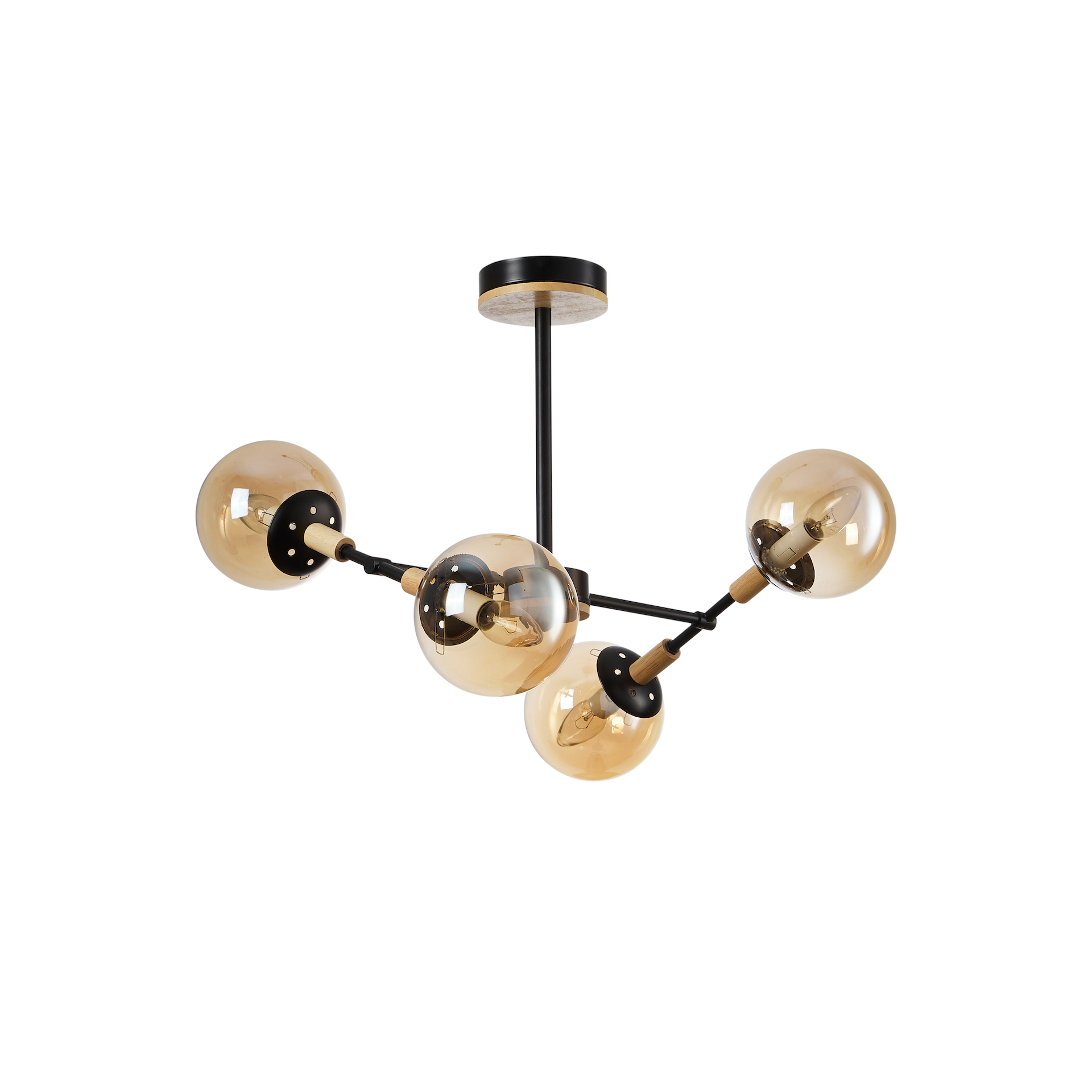 Metal & Glass Globe Light Fixtures – Elegant Lighting with a Modern Edge - Imagen 9