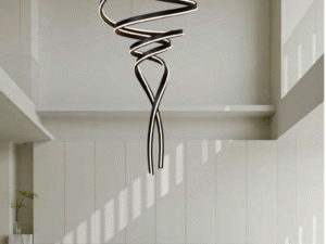 Modern LED Pendant Light – Sculptural Elegance in Motion