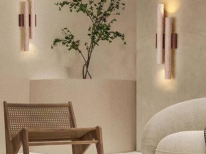 Natural Stone Wall Sconce - Minimalist Wall Lighting for Elegant Interiors