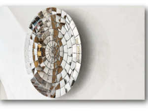 Modern Geometric Mirror Wall Decor