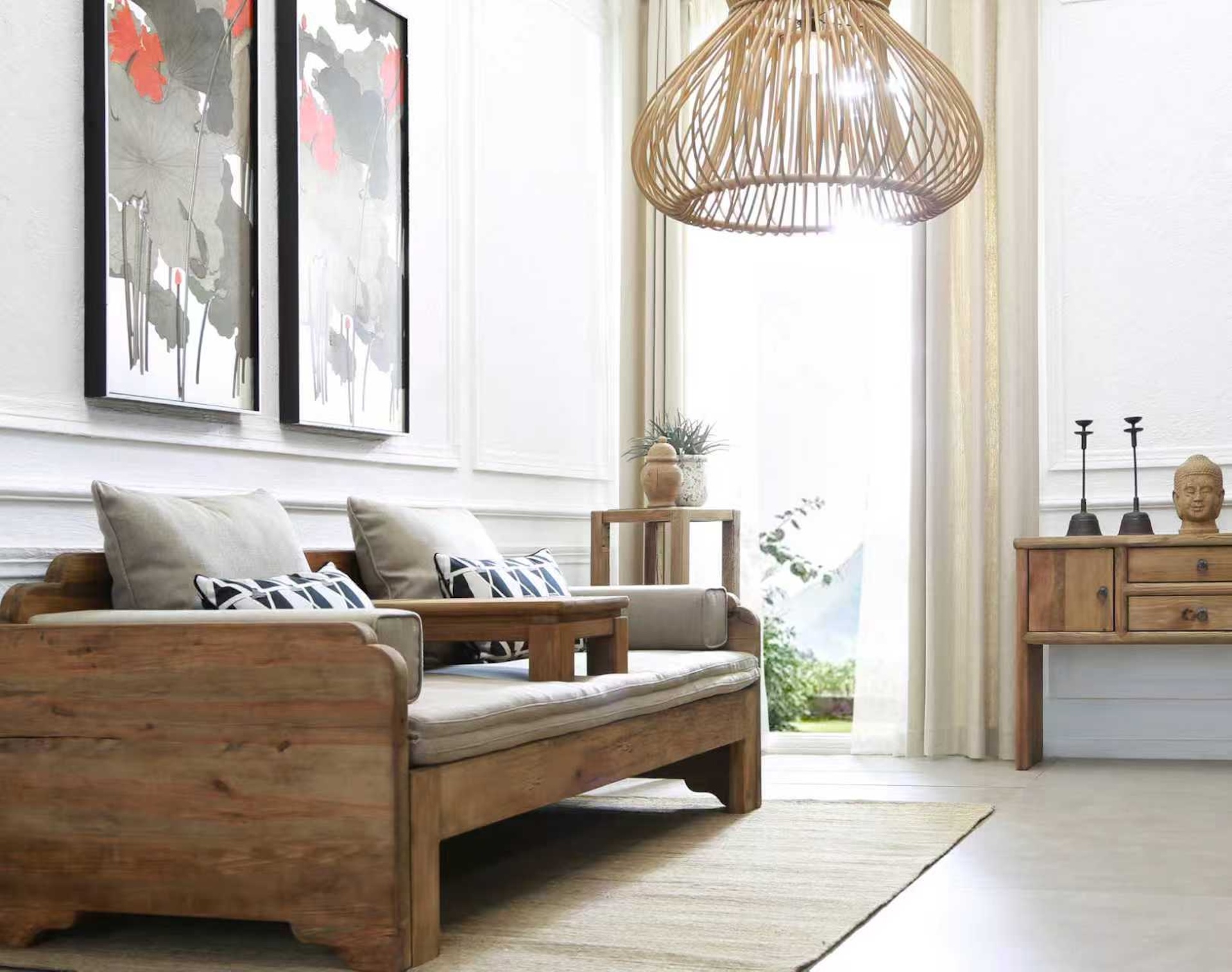Recycled Wood Multi - Functional Farmhouse Furniture Collection - Imagen 6