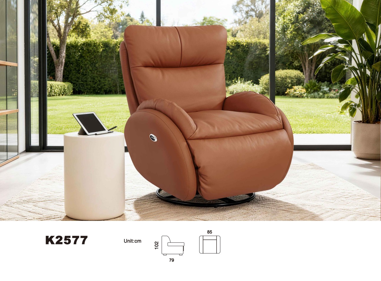 Sillón relax de respaldo alto K2577