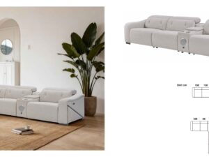 Sofá modular con respaldo ajustable K2616